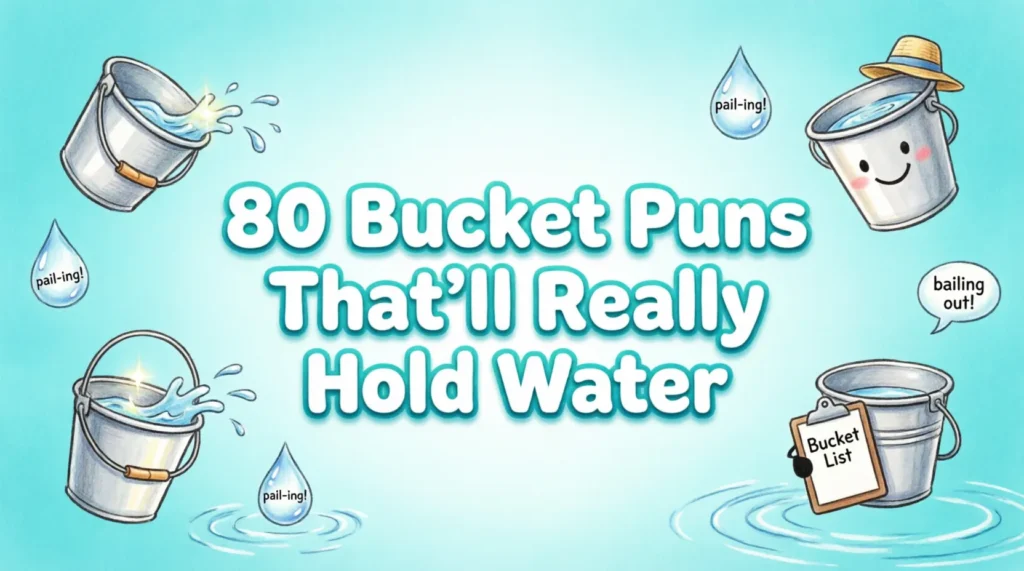 bucket puns and jokes