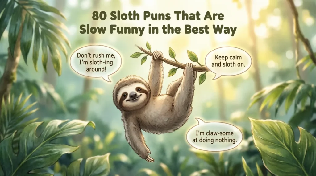 sloth puns and jokes