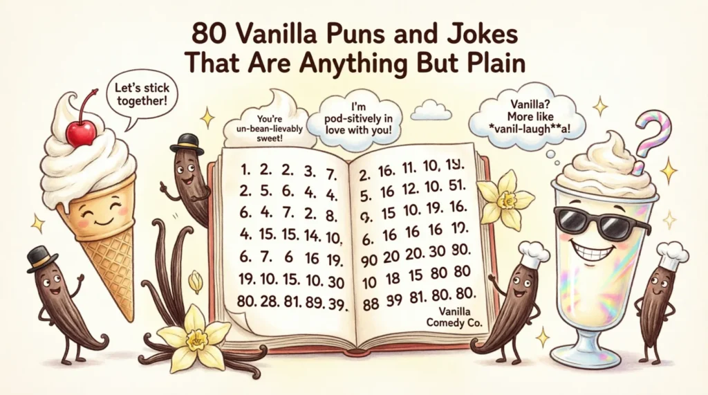 vanilla puns and jokes