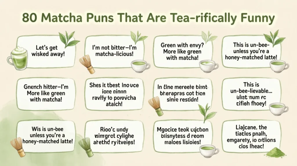 matcha puns and jokes