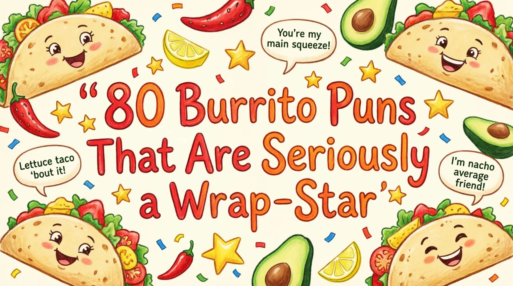 80 Burrito Puns That Are Seriously a Wrap-Star burrito puns and jokes
