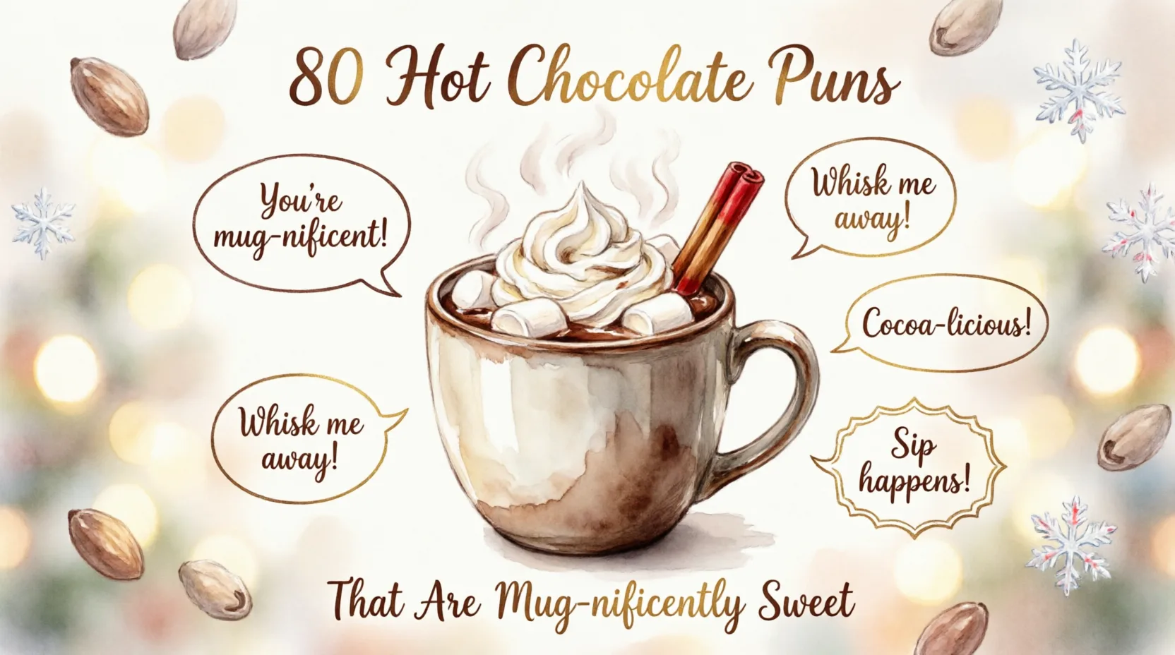 80 Hot Chocolate Puns That Are Mug-nificently Sweet hot chocolate puns