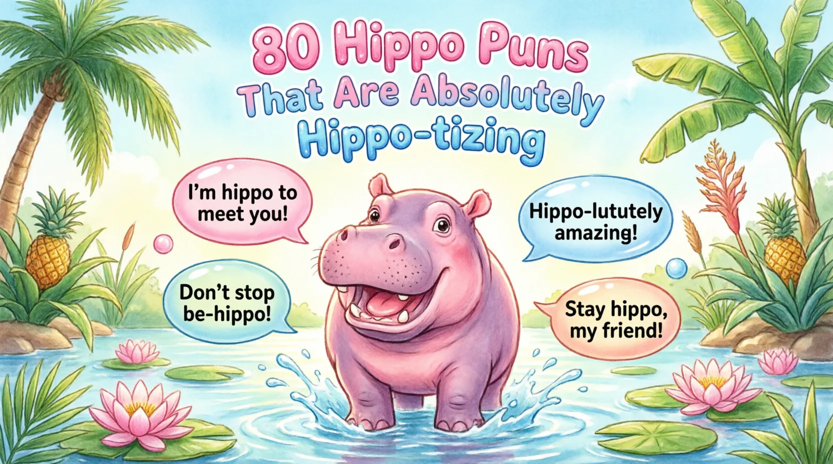 80 Hippo Puns That Are Absolutely Hippo-tizing hippo puns