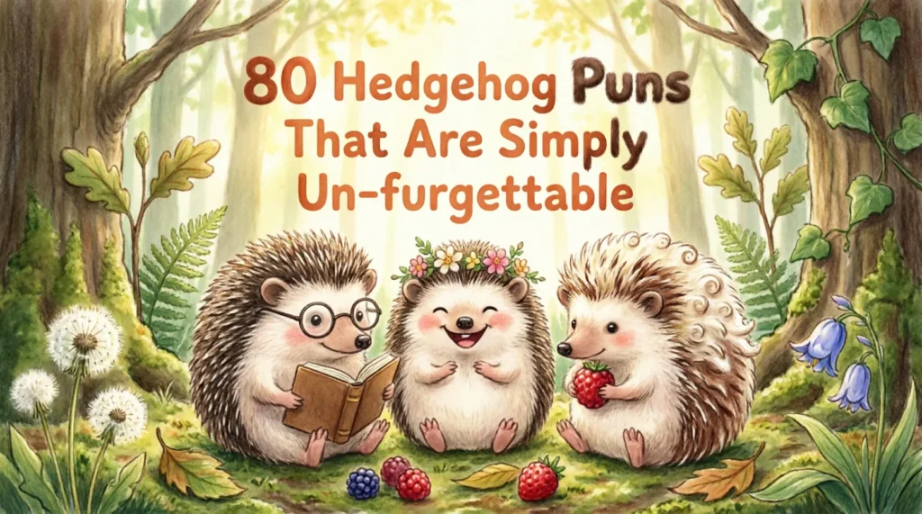 hedgehog puns