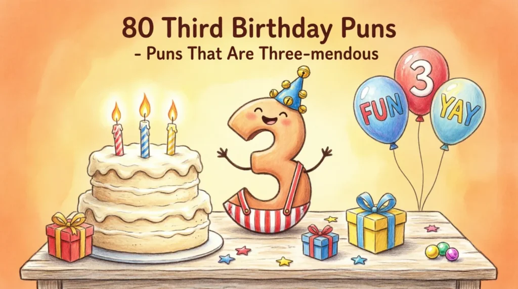 third birthday puns